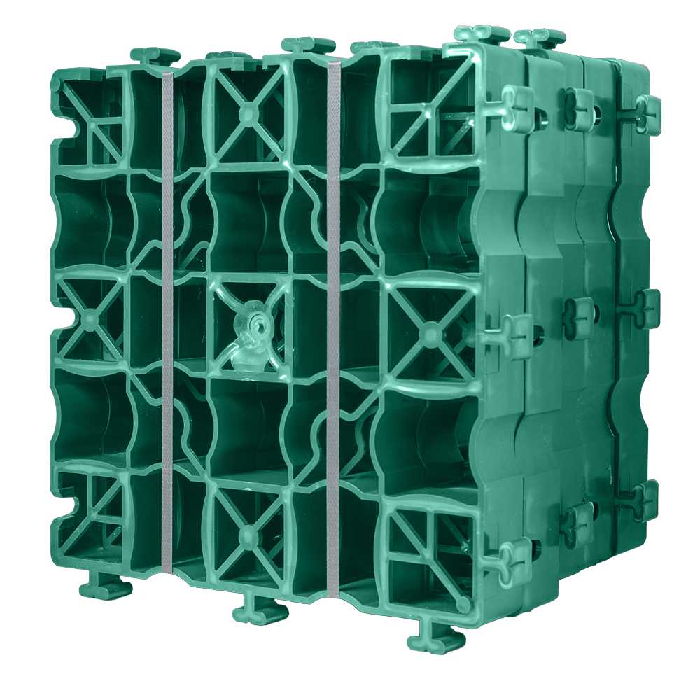 Газонная решетка 342х342x50 мм (Экопарковка зеленая)